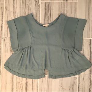 H&M teal crop top.